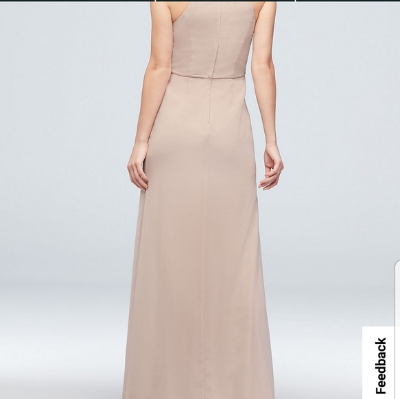 Chiffon Long Bridesmaid Dress - Picture 4 of 6